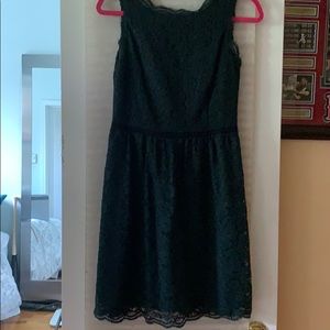 Winter green lace dress